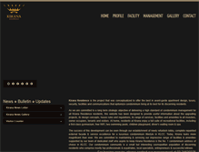 Tablet Screenshot of kiranaresidence.com